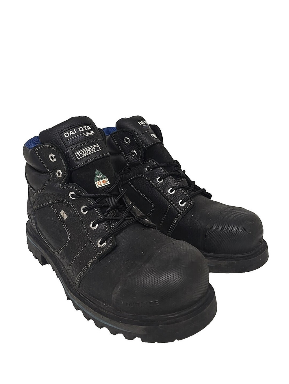 DAKOTA Men's 6" 557 STCP HD3 Vibram Work Boots Black Size 13M
